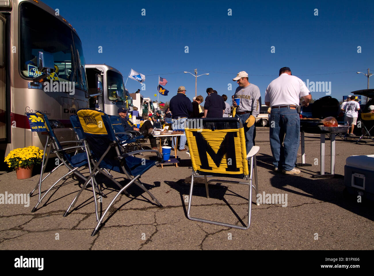 Tailgate Party in anticipation of University of Michigan Wolverines