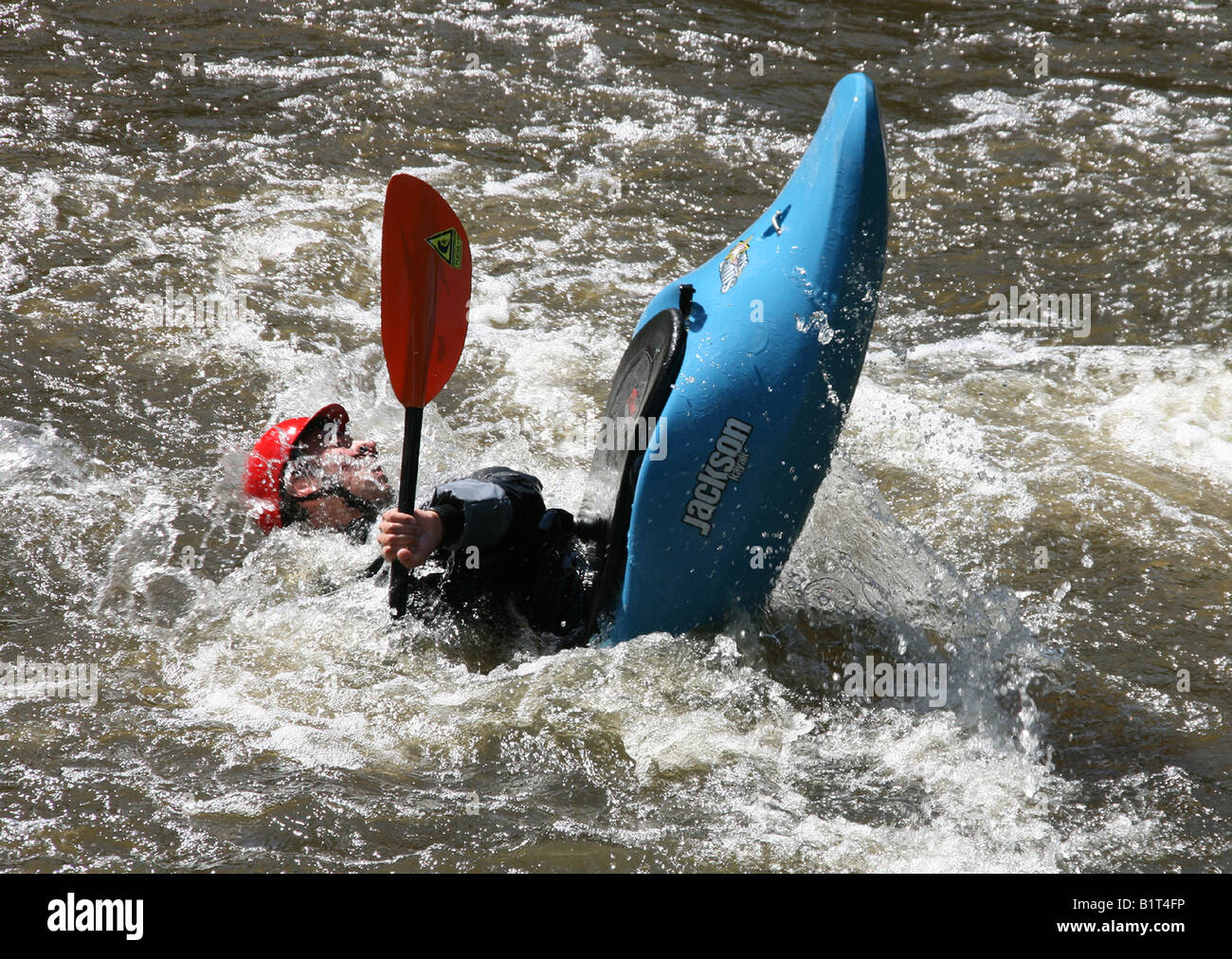 capsizing kayak Stock Photo, Royalty Free Image 18355450 Alamy
