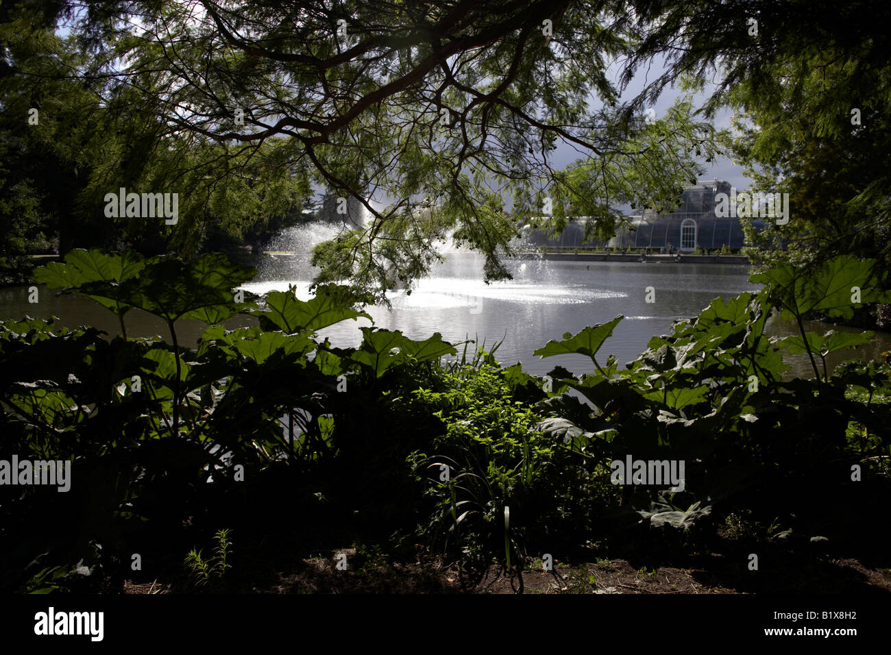 Lake At Kew Gardens Stock Photo Alamy