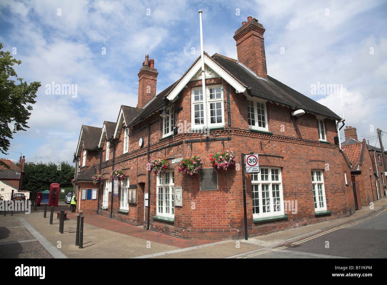 Town hall, Leiston Council building, Leiston, Suffolk, England Stock