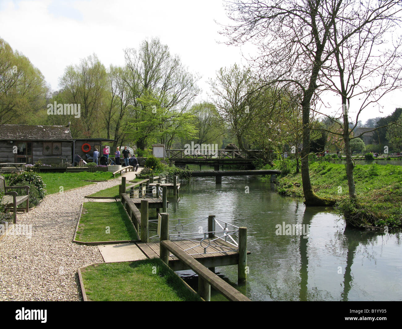 Bibury Trout farm, Bibury, Gloucestershire, Cotswolds Stock Photo