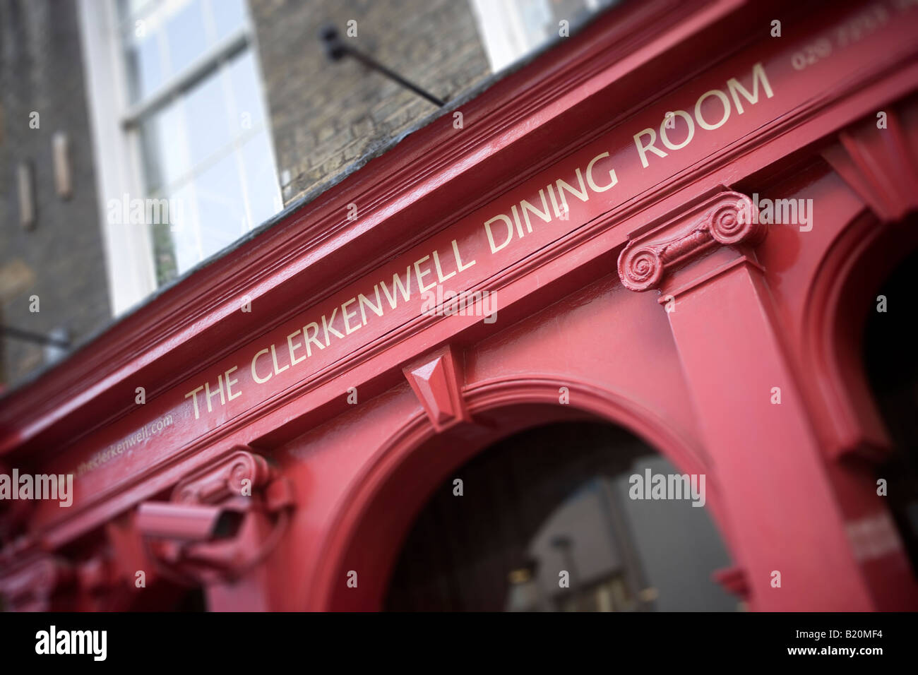The Clerkenwell Dining Room Restaurant London Stock Photo Royalty