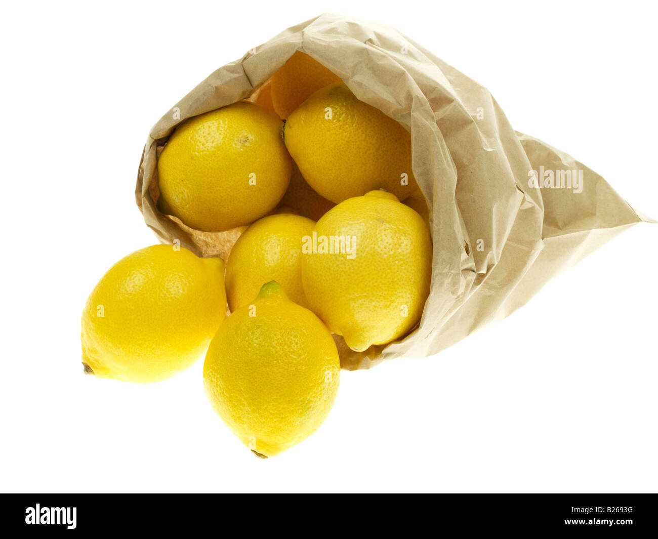 Bag Of Lemons Stock Photo, Royalty Free Image 18578548 Alamy