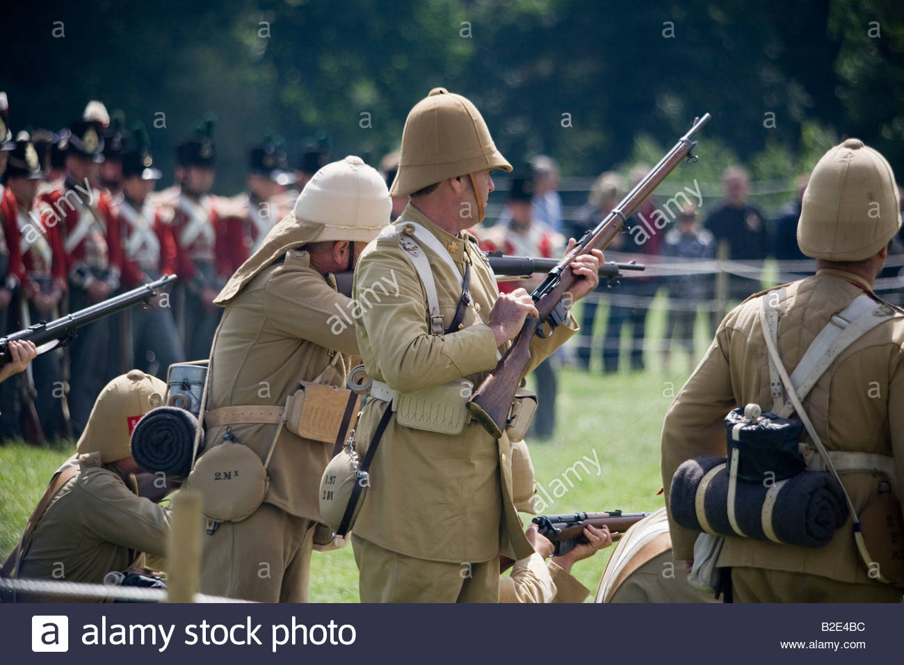 pith helmets british soldiers Stock Photo 18750464 Alamy