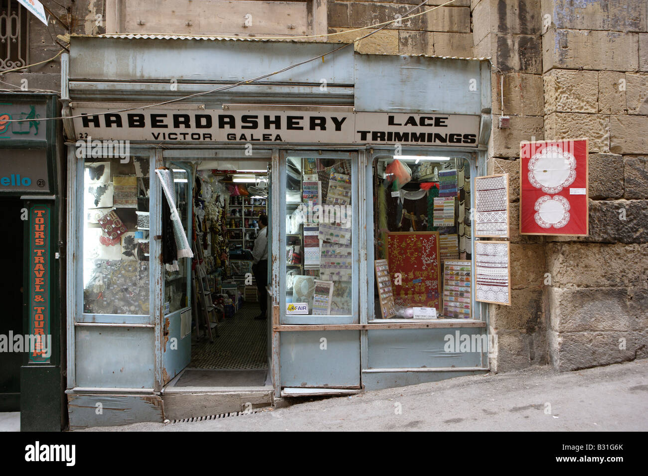 Haberdashery Shop, Valletta, Malta Stock Photo, Royalty Free Image 19089019 Alamy
