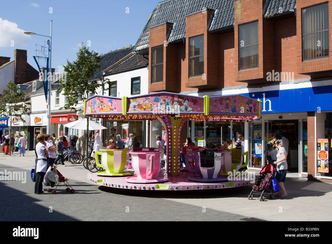 town centre high street shops lowestoft suffolk east anglia england