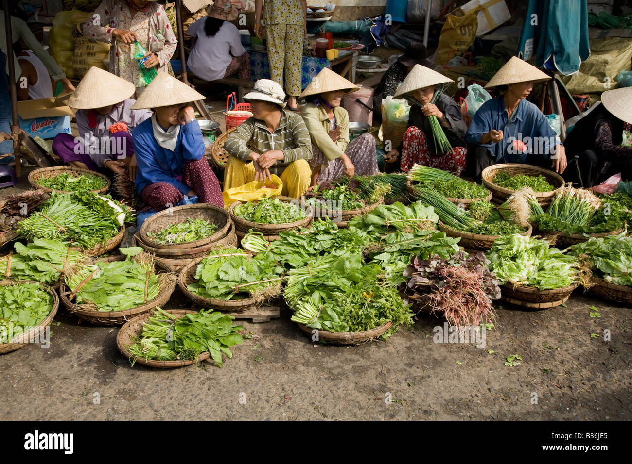 A Vietnamese vegetable market Stock Photo, Royalty Free Image 19200557