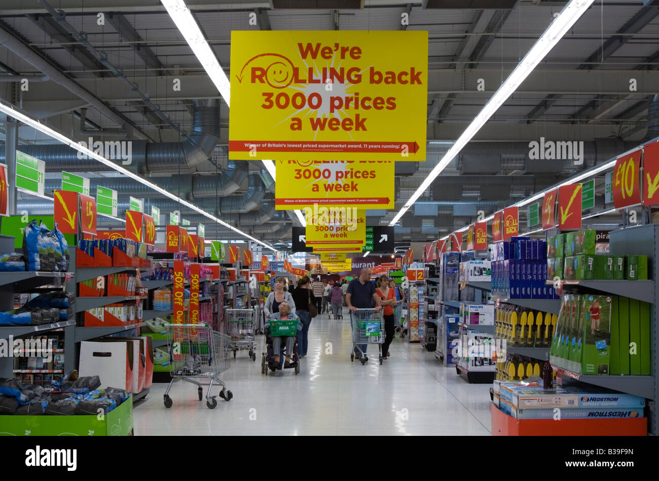 Asda Superstore Milton Keynes Buckinghamshire Stock Photo, Royalty