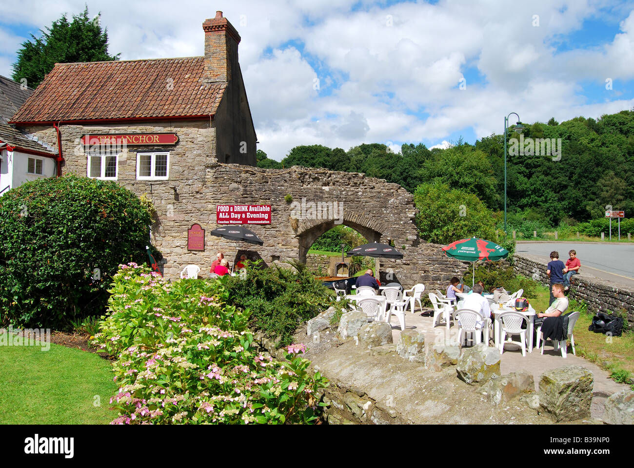 The Anchor Pub, Tintern, Monmouthshire, Wales, United Kingdom Stock