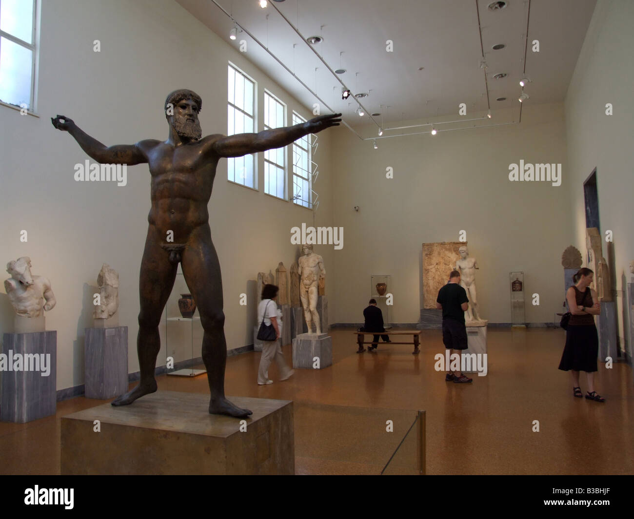 Inside National Museum of Archeology Athens Greece Stock Photo, Royalty