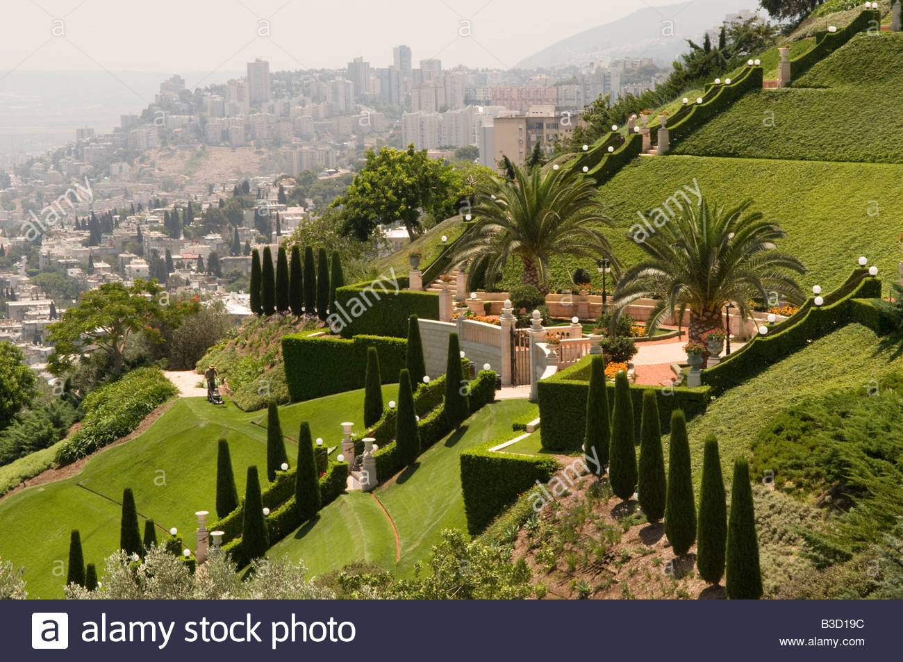 Uncategorized Terraced Gardens a general view shows the terraced gardens of bahai world centre in israeli port city haifa