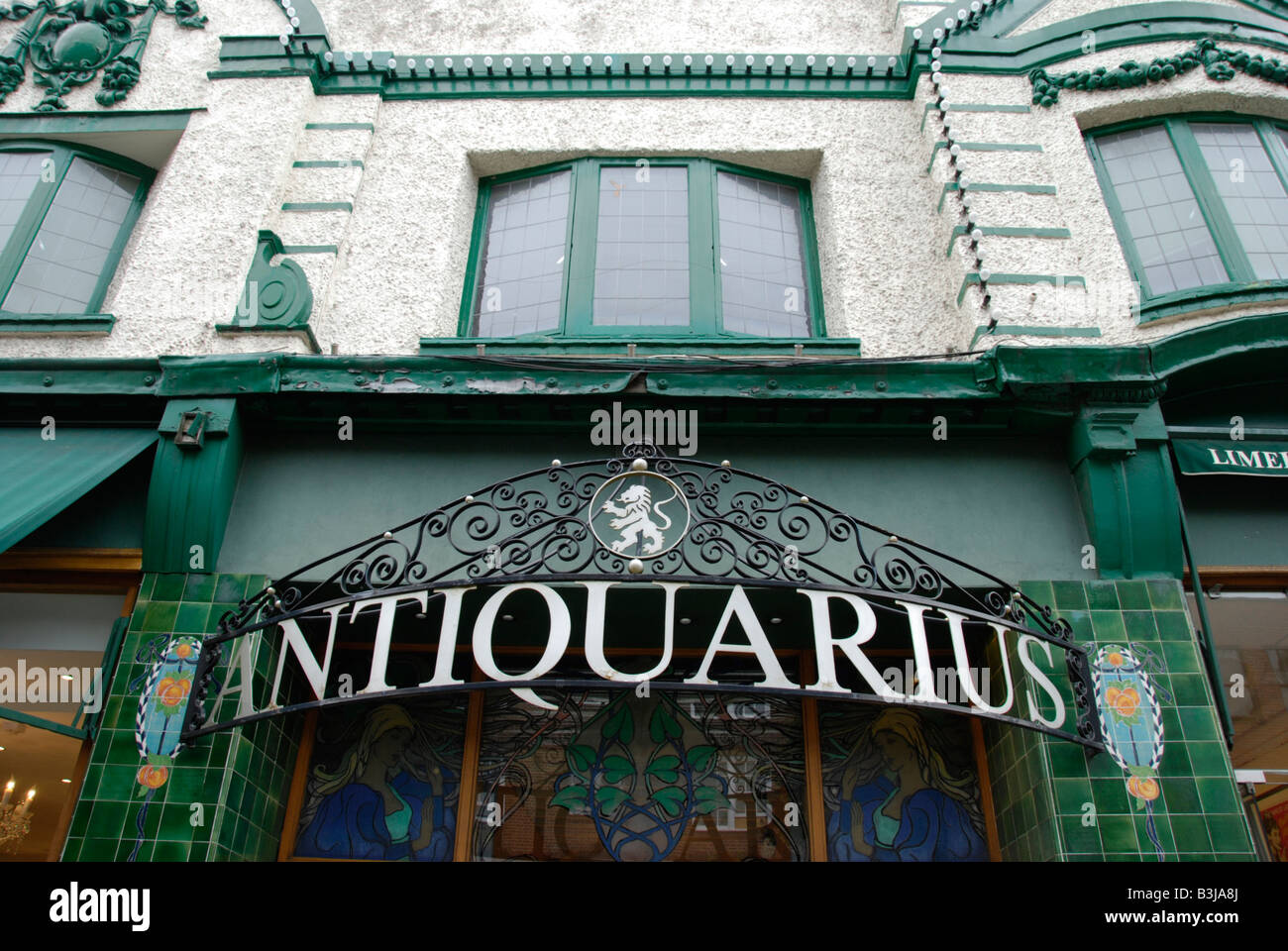 Antiquarius antiques centre in King's Road Chelsea London England Stock