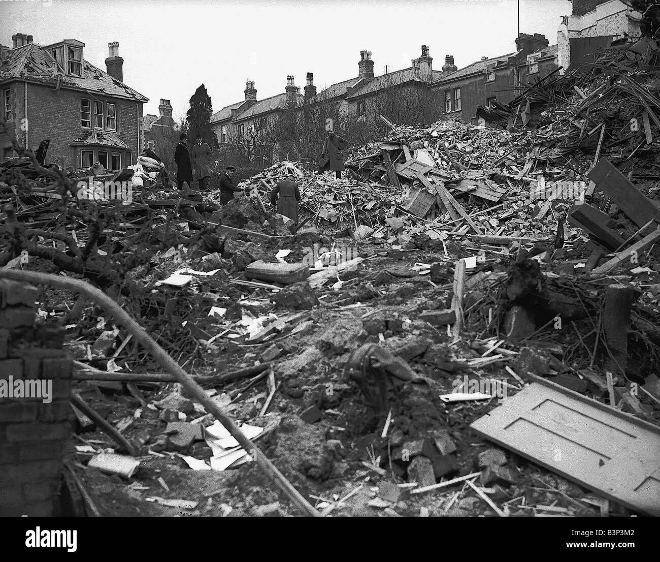 WW2 Air Raids Coventry WW2 Bomb damage in Coventry after air raid Stock
