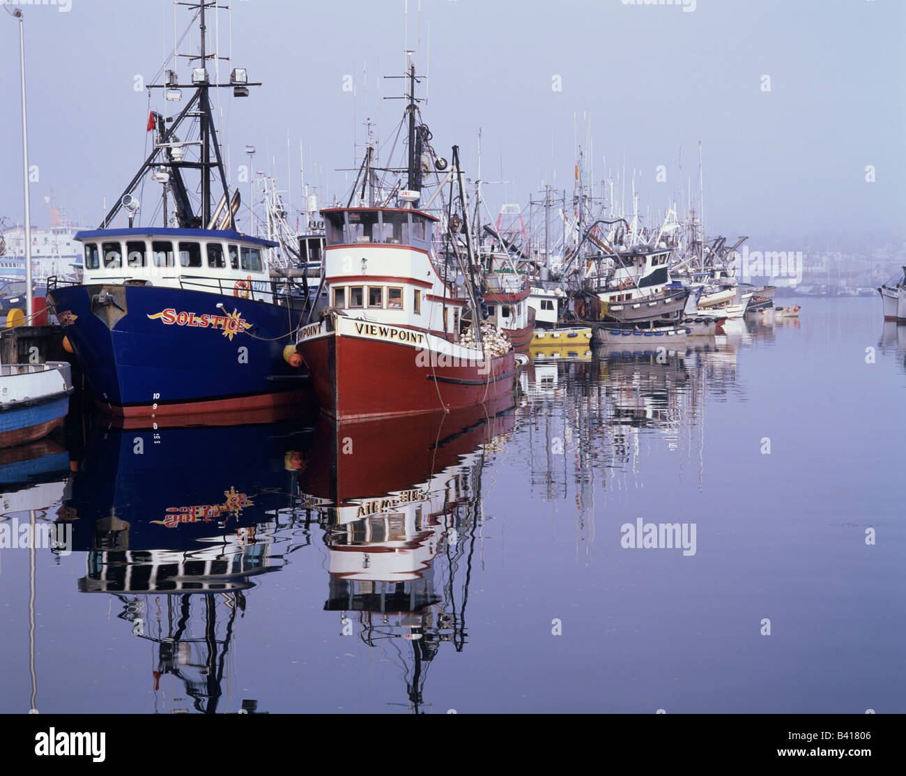 WA, Seattle, Fishermen's Terminal Stock Photo, Royalty Free Image