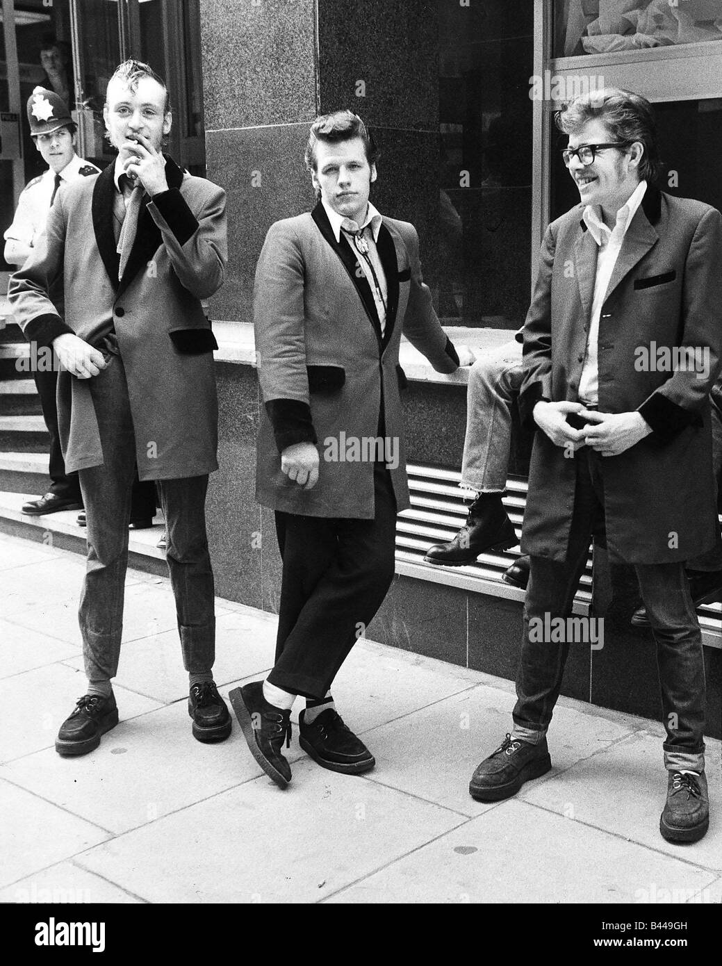 Teddy Boys on a London street Stock Photo, Royalty Free Image 19764321
