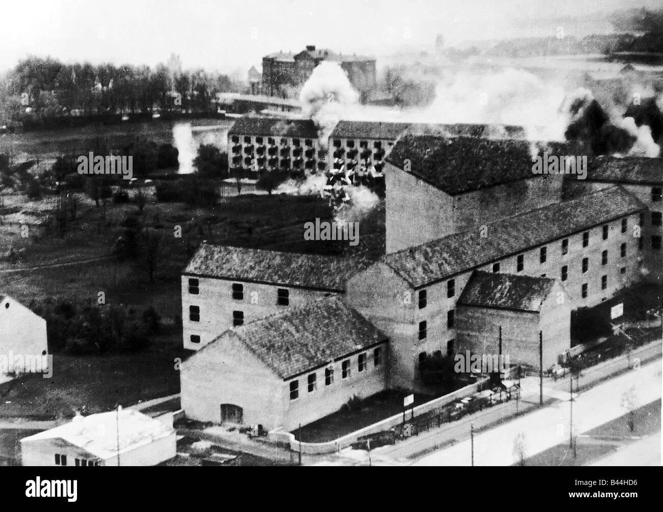 Attack by RAF Mosquito s on the Gestapo Headquarters at University of