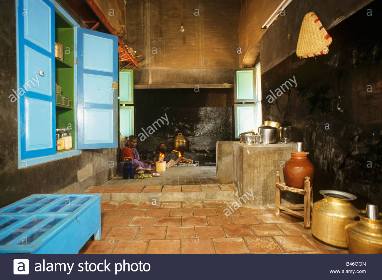 Traditional Indian kitchen Stock Photo, Royalty Free Image: 19813717