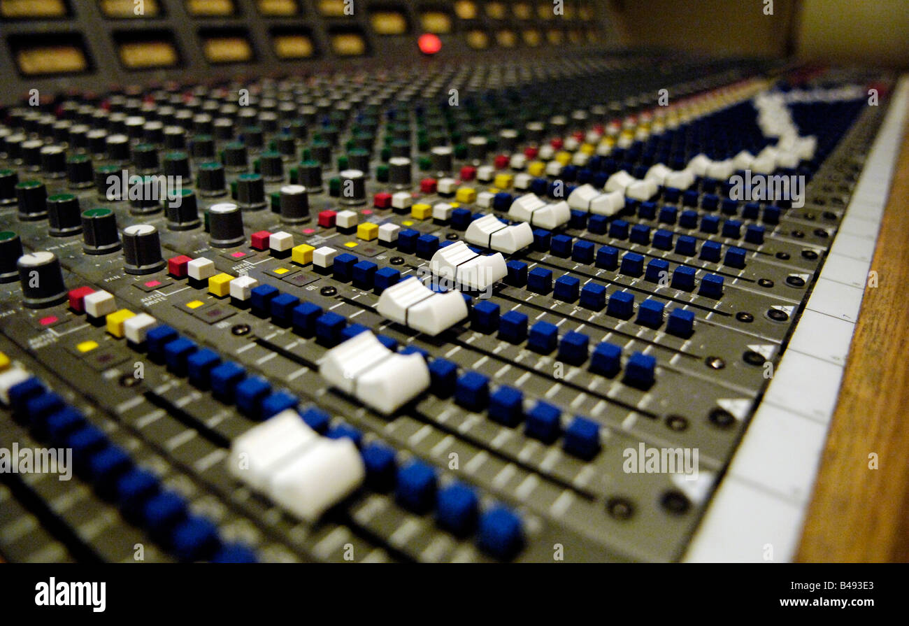 music studio mixing board Stock Photo, Royalty Free Image 19869307 Alamy