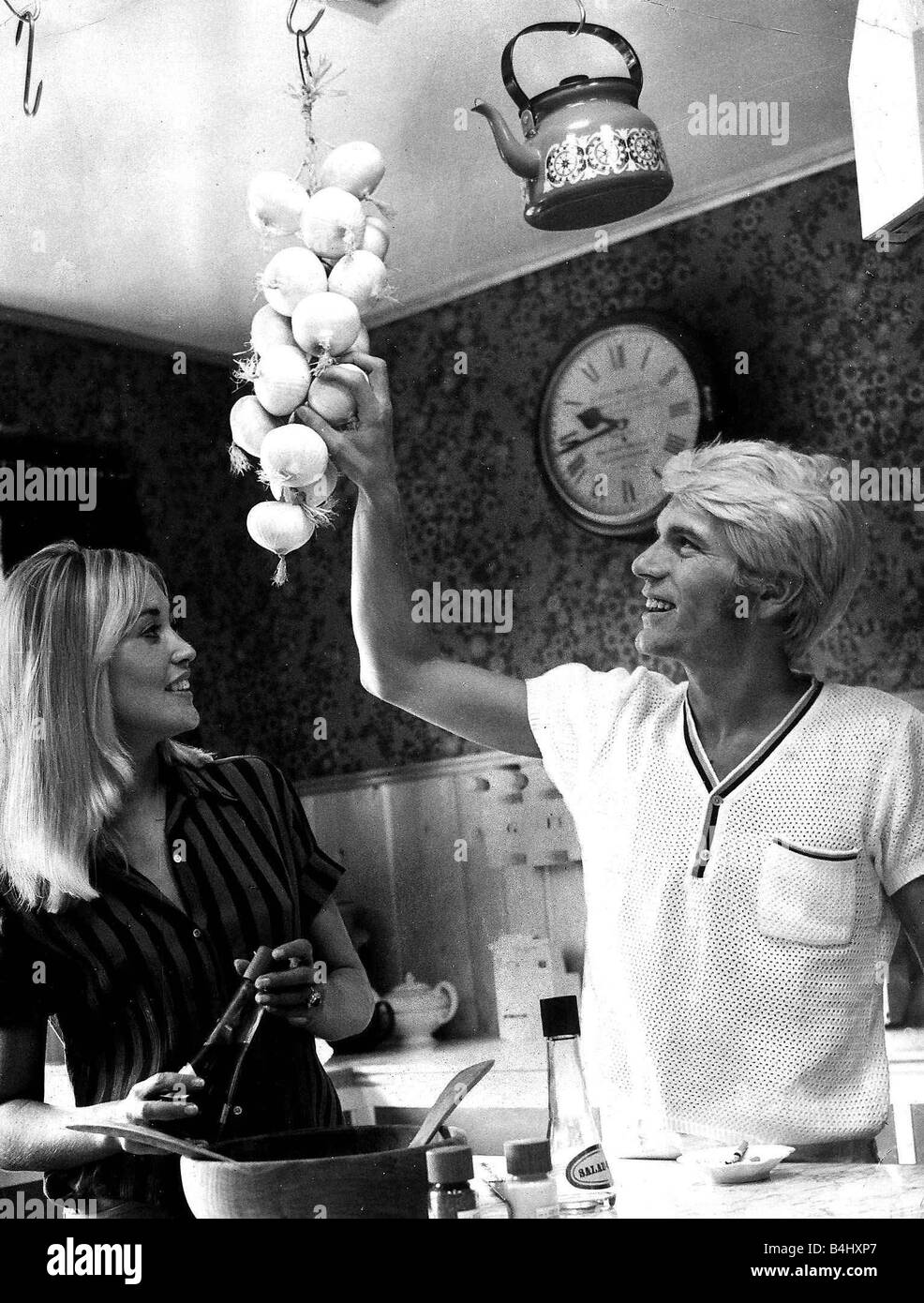 Adam Faith singer and actor with wife Jackie Irving Stock Photo, Royalty Free Image: 20063183