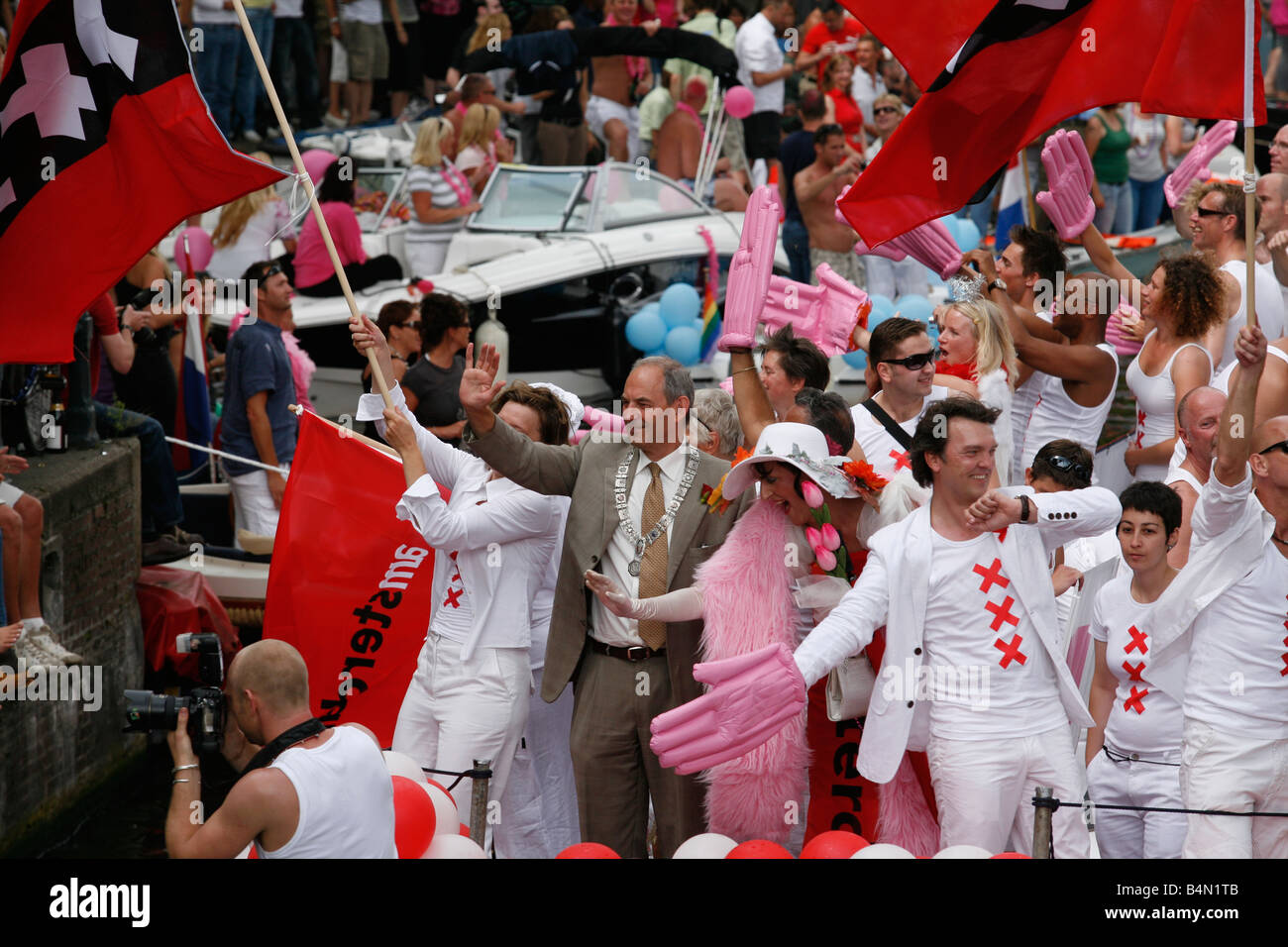 Gay Canal Pride 20087 In Amsterdam Stock Photo Alamy