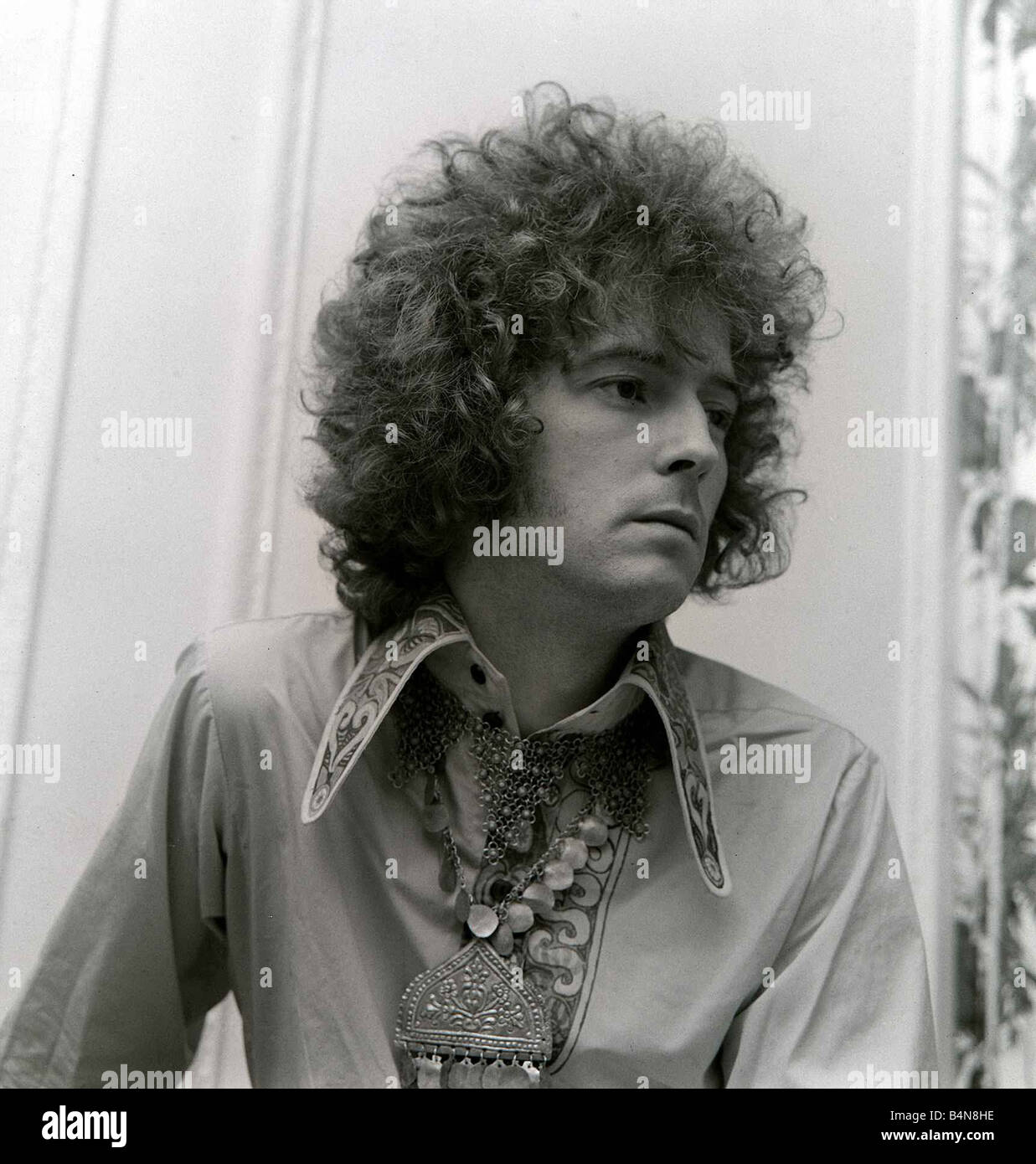 Eric Clapton June 1967 of The Cream pop group shows off his curly Stock