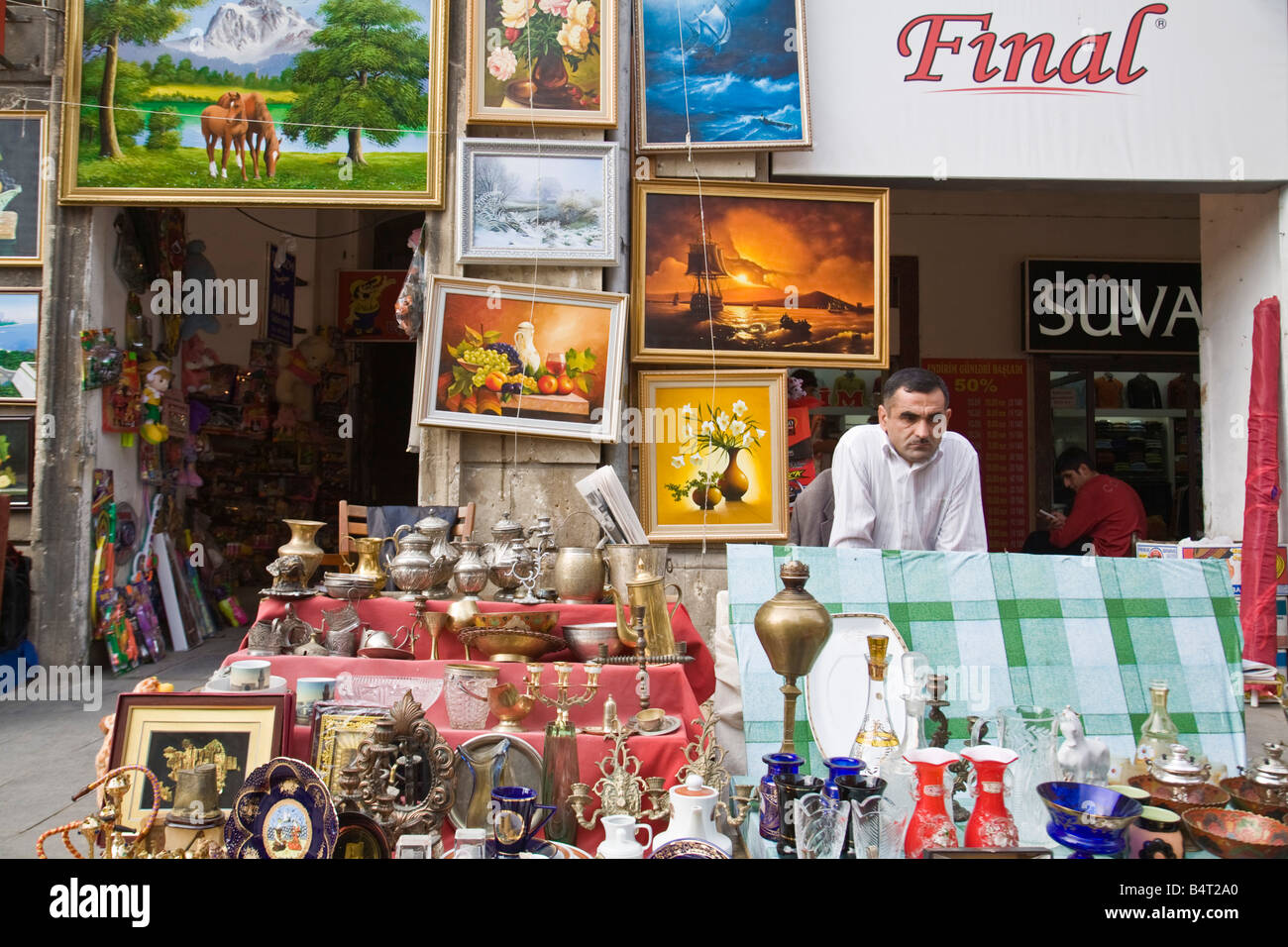 Azerbaijan, Baku, Shop in Bazaar Stock Photo 20197688 Alamy