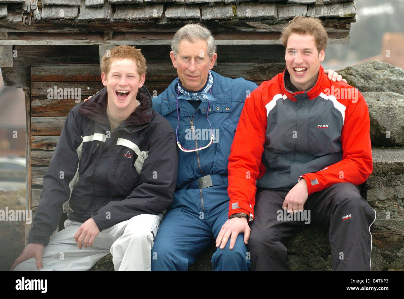 Prince Harry and Prince William seen here with their father Prince