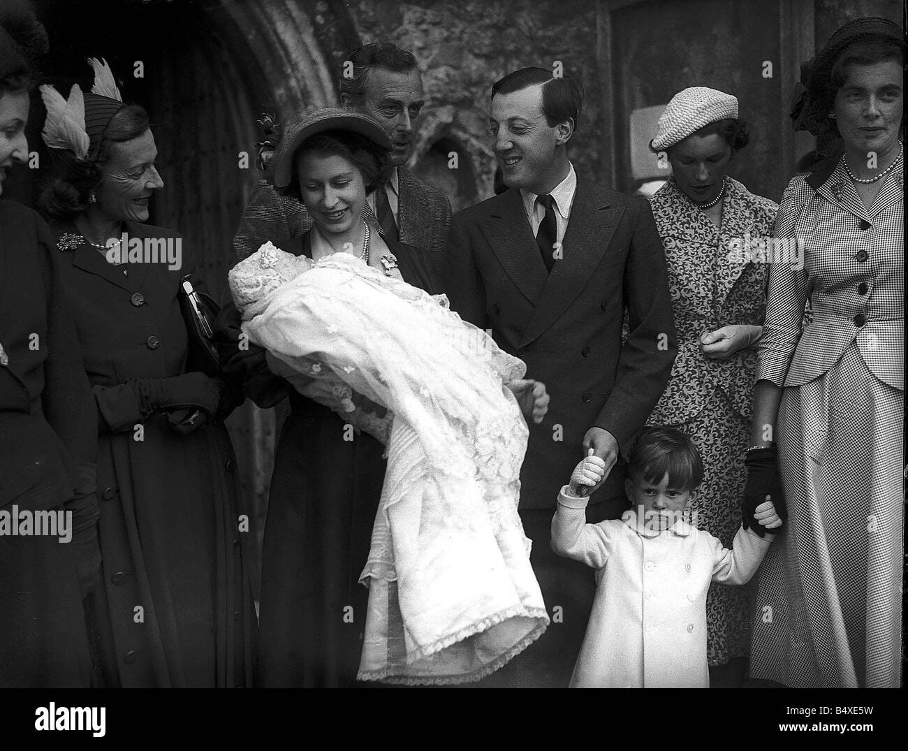 queen-elizabeth-then-princess-elizabeth-at-christening-1950-of-lord-B4XE5W.jpg