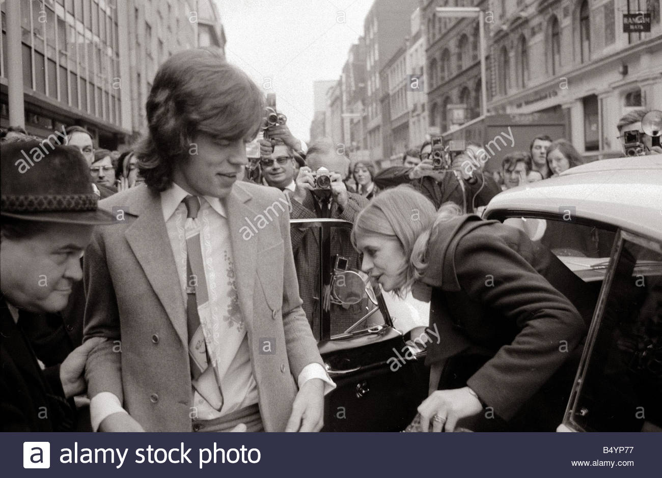 London January 1970 Lead singer of the Rolling Stones pop group Mick