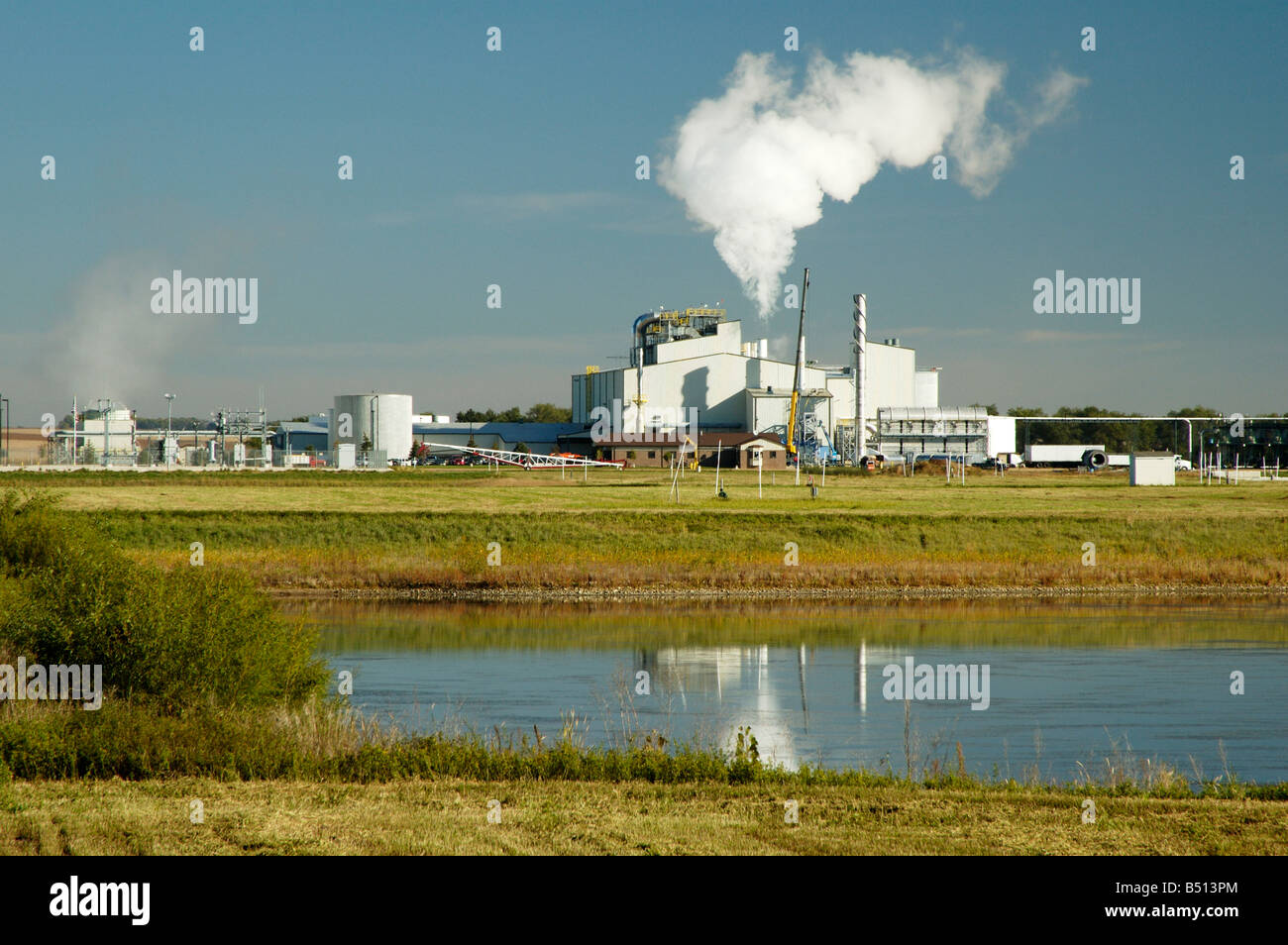 An ethanol production plant in South Dakota usa Stock Photo, Royalty
