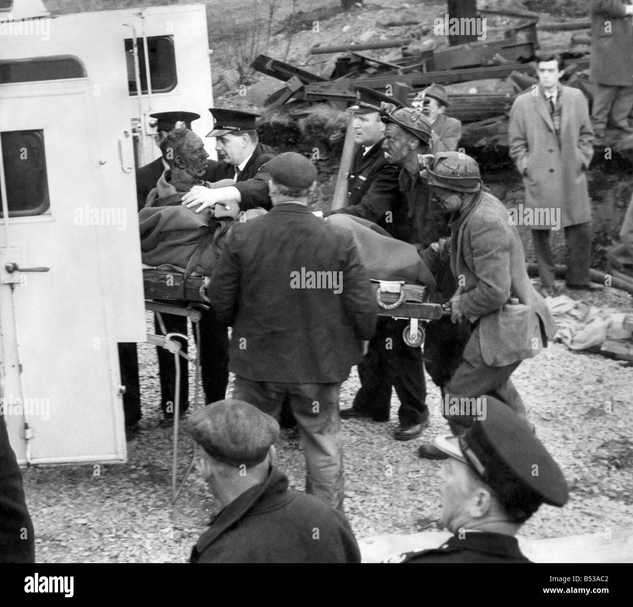 Coal Mining accident at Hapton Valley colliery. One of the injured