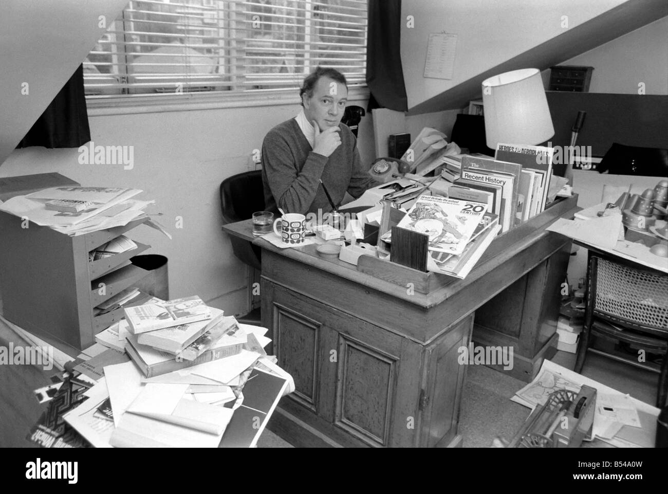 Writer, Gavin Lyall pictured at his home at Provost Road, Chalk Farm