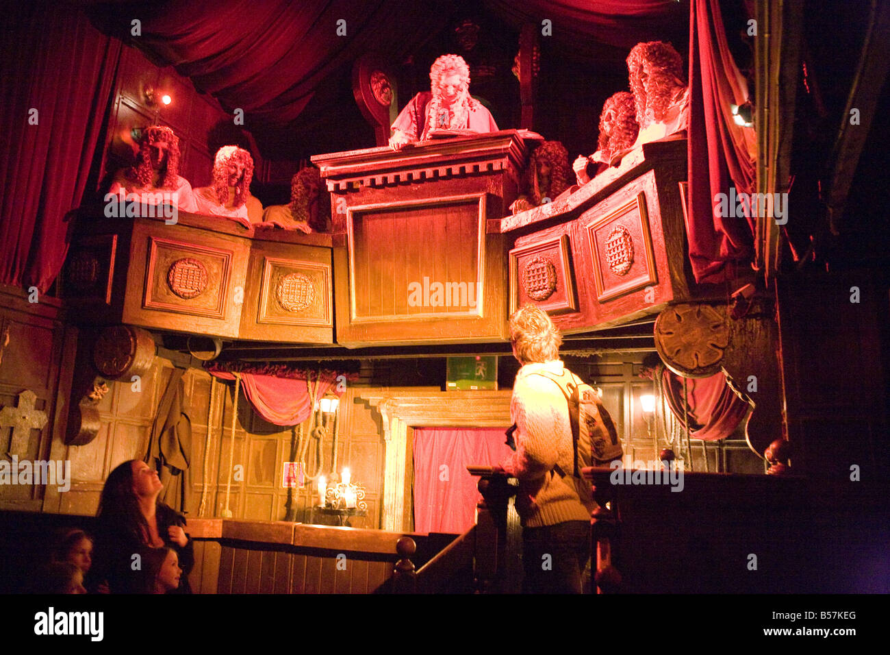 The Courthouse In The London Dungeon UK Europe Stock Photo, Royalty