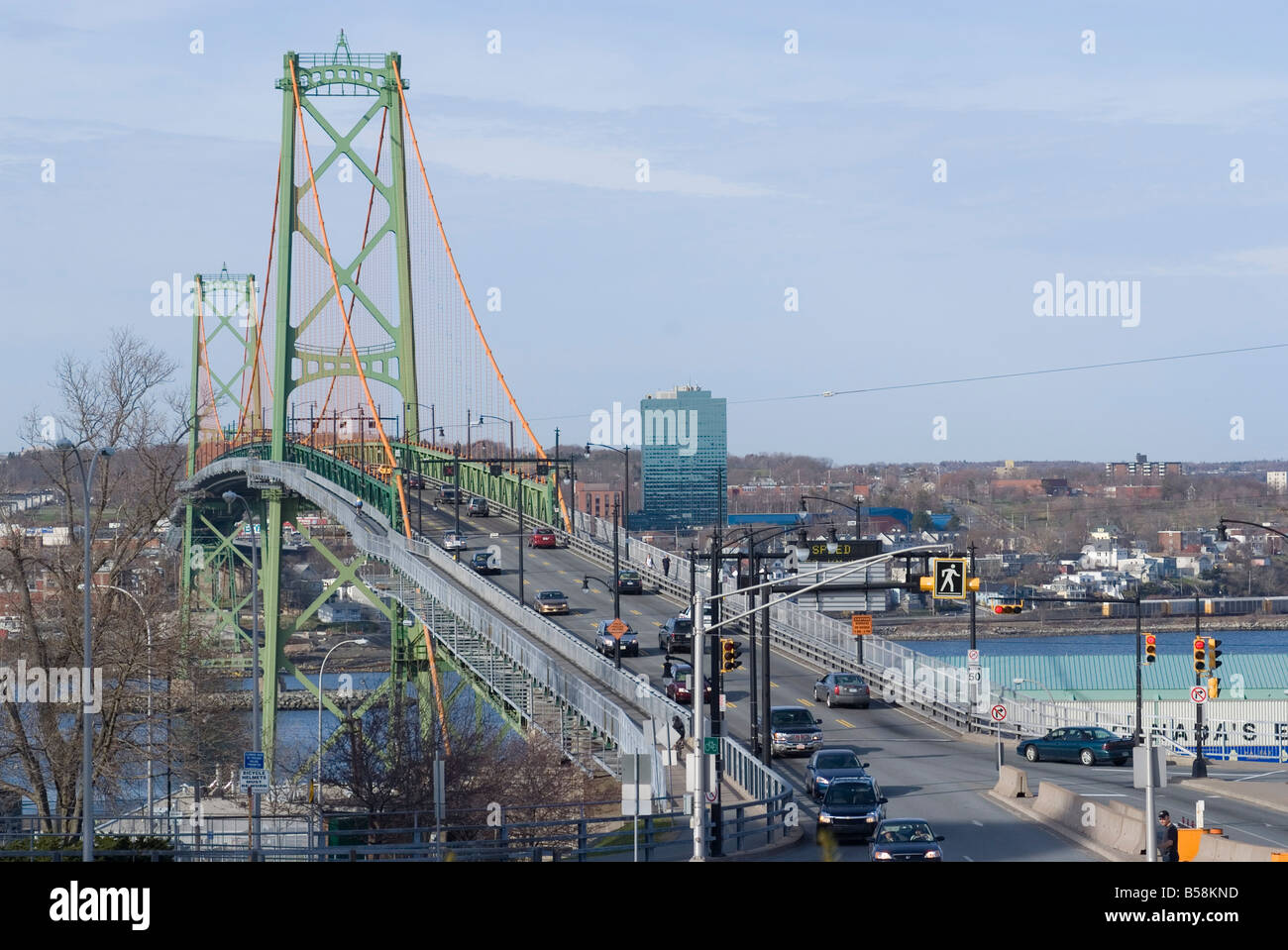 MacDonald Bridge, HalifaxDartmouth, Nova Scotia, Canada, North Stock