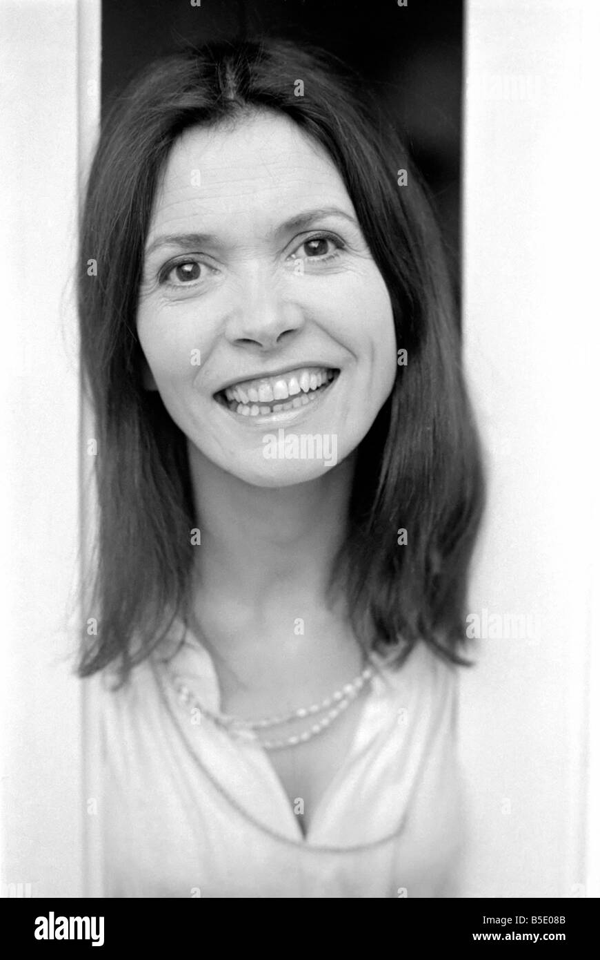 TV presenter Joan Bakewell to act in a comedy. March 1975 Stock Photo