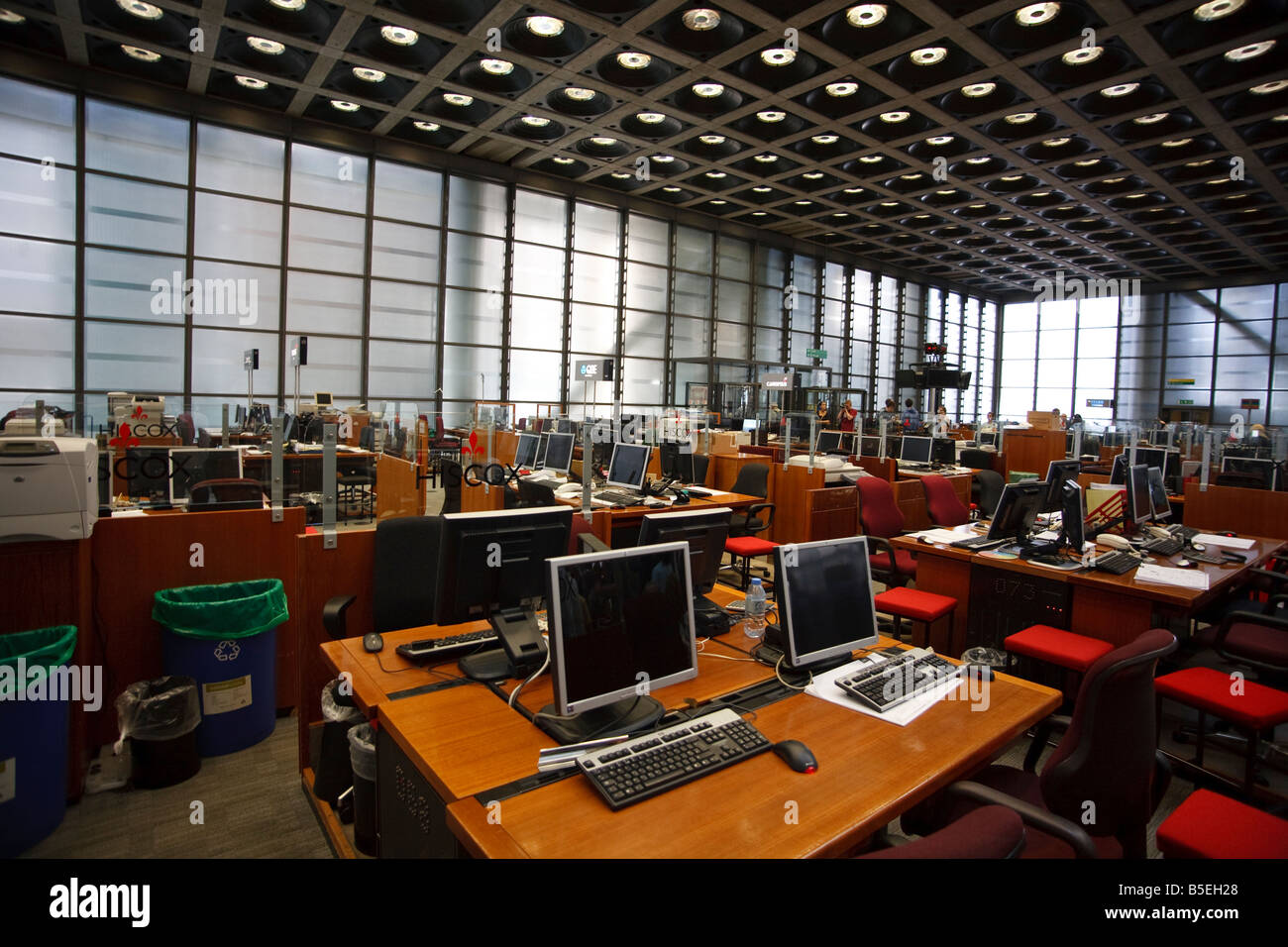 The underwriting room at Lloyds of London Stock Photo, Royalty Free