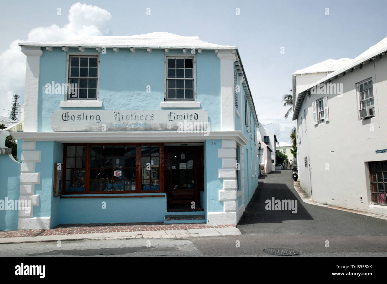 Gosling Brothers Queen Street, Town of St Bermuda Stock Photo