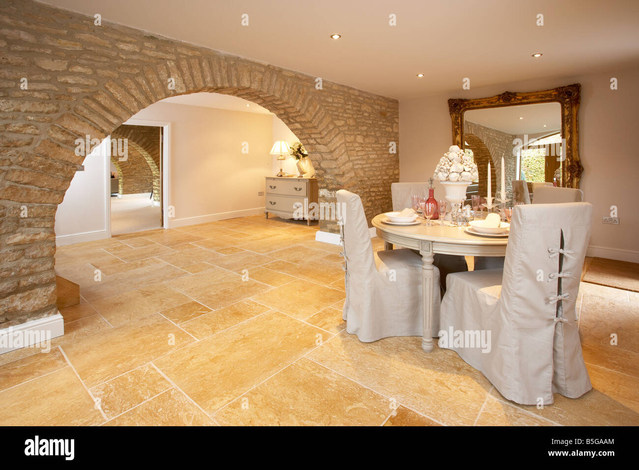 dining room in modern cotswold barn conversion with limestone dining room in modern cotswold barn conversion with limestone