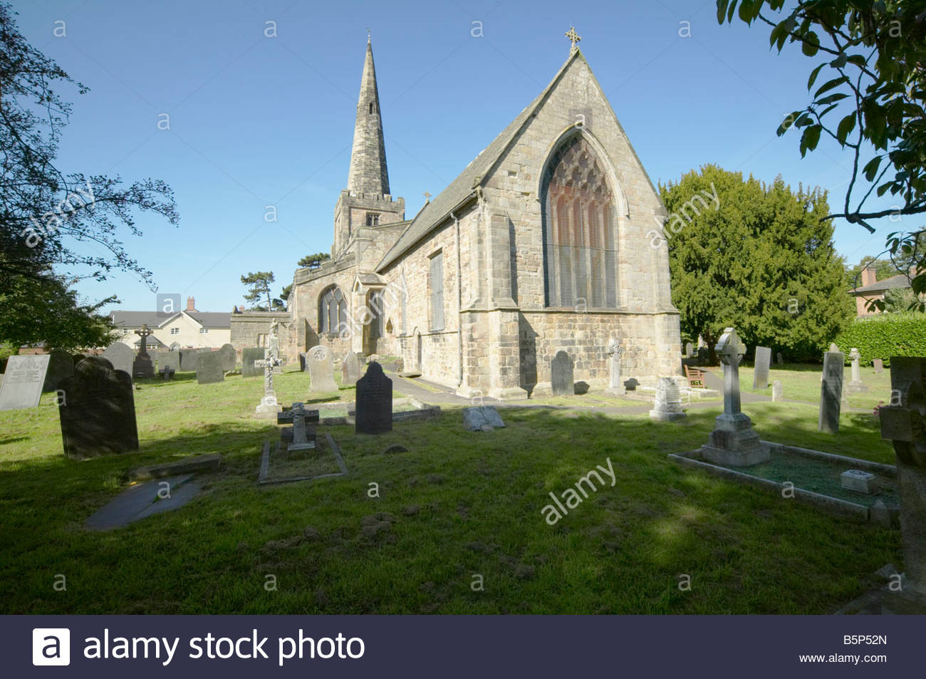 Sawley Derbyshire England Parish Church of All Saints mostly 15th Stock