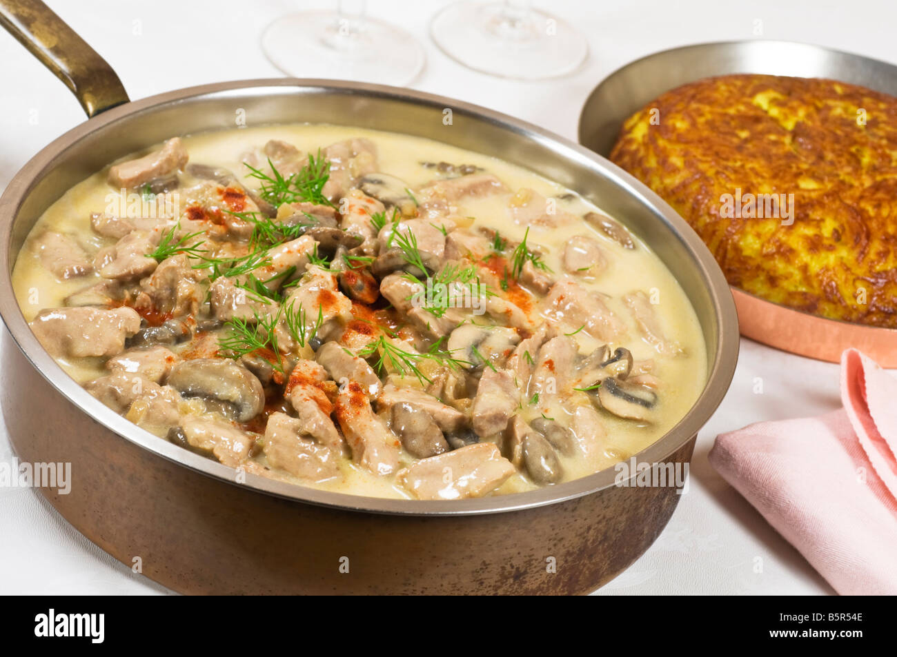 Veal Zurich style with rosti potatoes Switzerland Food Stock Photo, Royalty Free Image 20792590