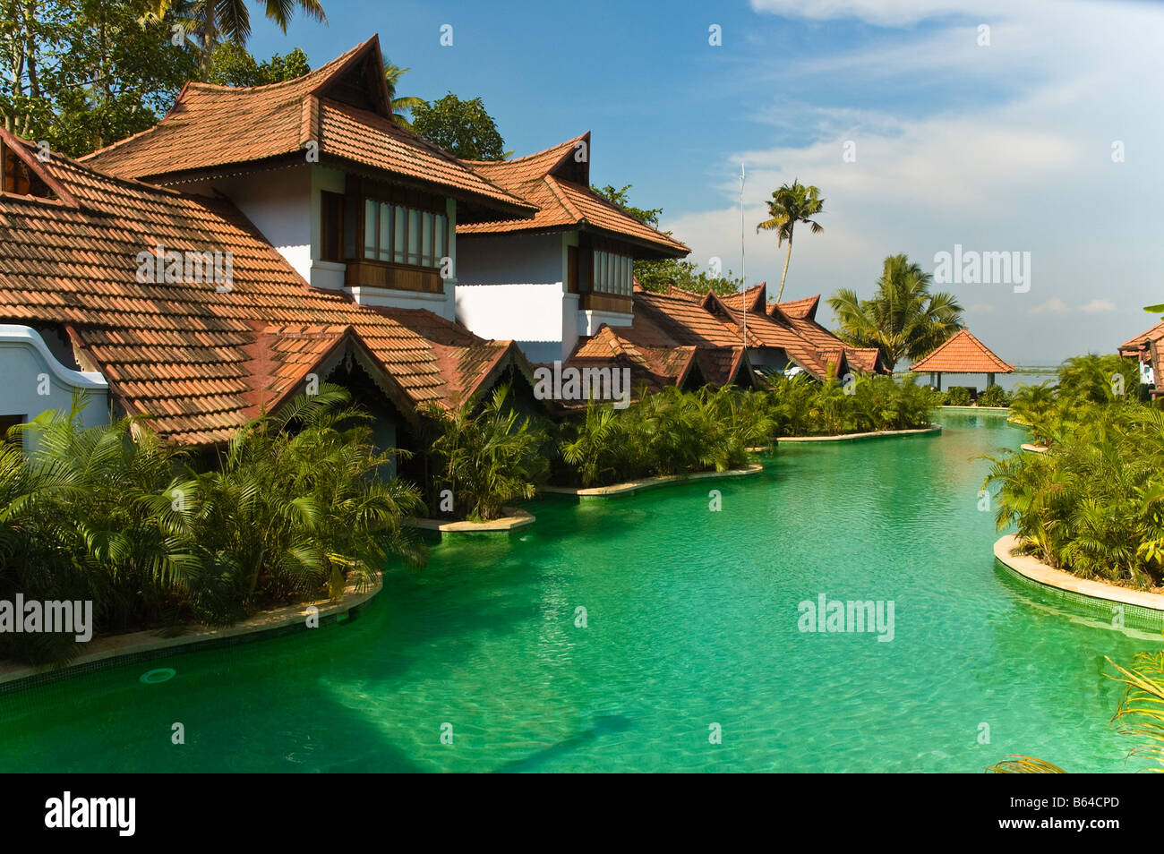 Kumarakom Lake Resort on the shores of Vembanad Lake in Kottayam Stock