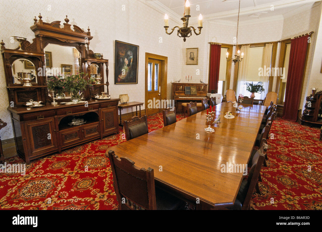 Historic “Murray Downs” homestead, Swan Hill, Australia Stock Photo