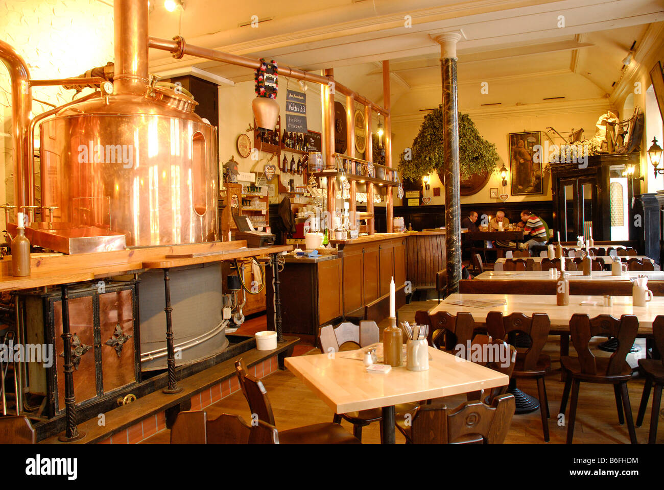 Brauhaus Vetter or Vetter Brewery, Steingasse, Heidelberg Stock Photo