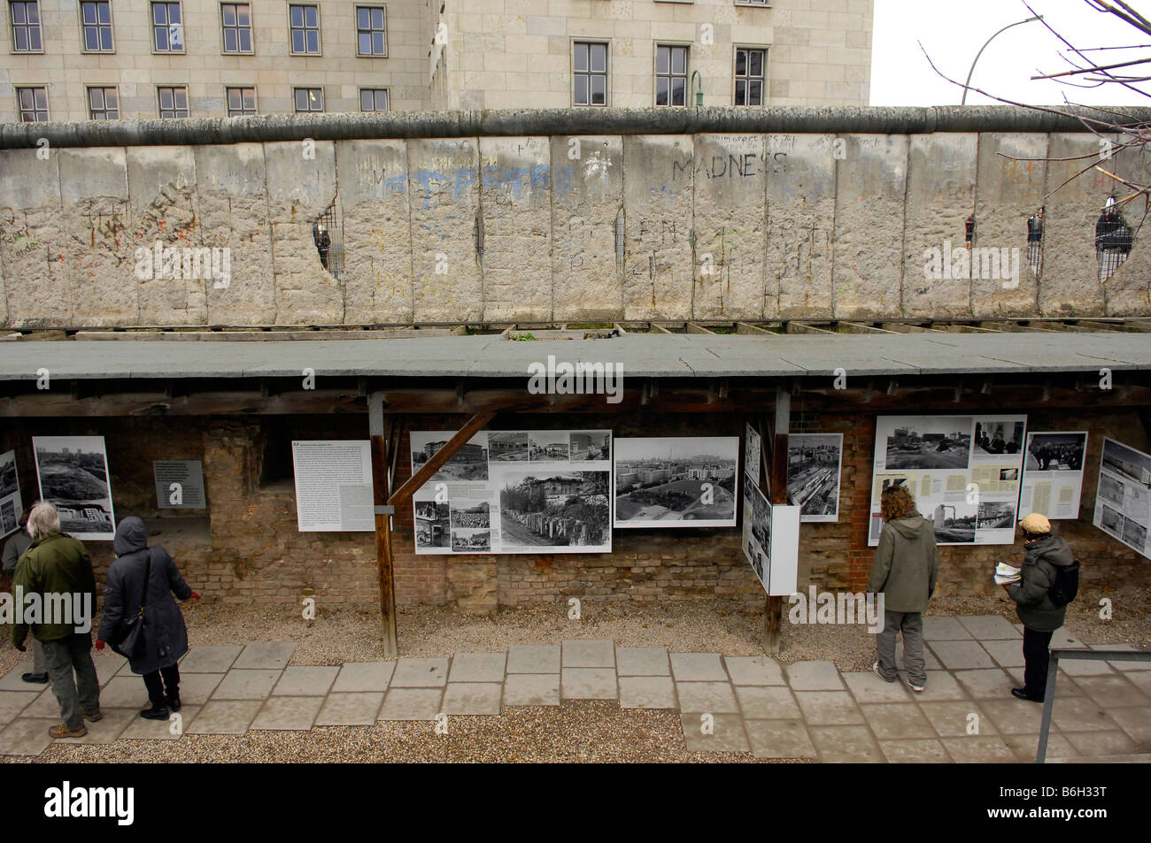 Stock photo topography of terror exhibition and documentation centre niederkirchnerstraße berlin germany