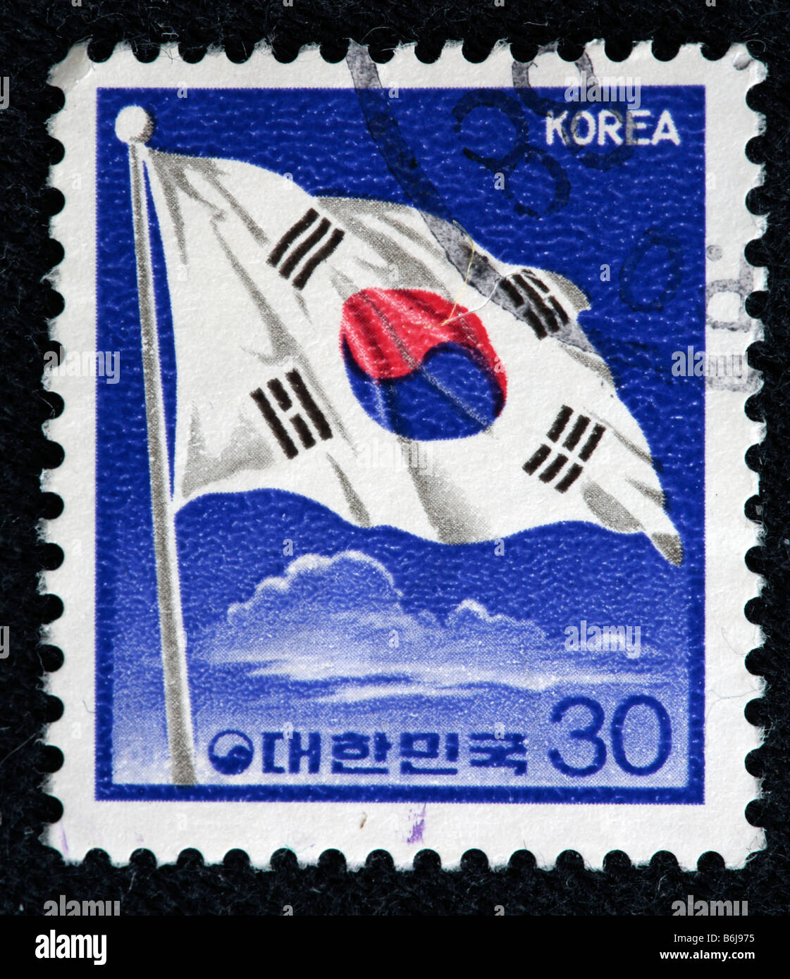 Flag, Stamp, Korean flag