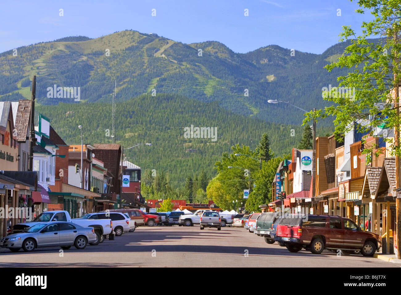 Downtown Whitefish, Montana Stock Photo, Royalty Free Image 21312478