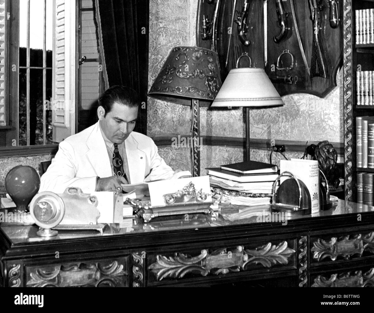 FULGENCIO BATISTA President of Cuba in 1942 Stock Photo, Royalty Free