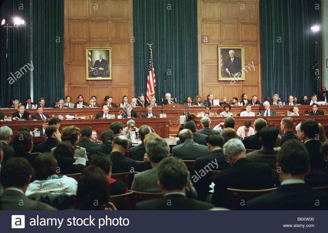 11 19 98 IMPEACHMENT HEARING The House Judiciary Committee meeting Stock Photo, Royalty Free
