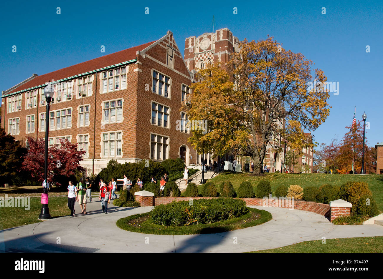 Students on campus of the University of Tennessee in Knoxville Stock