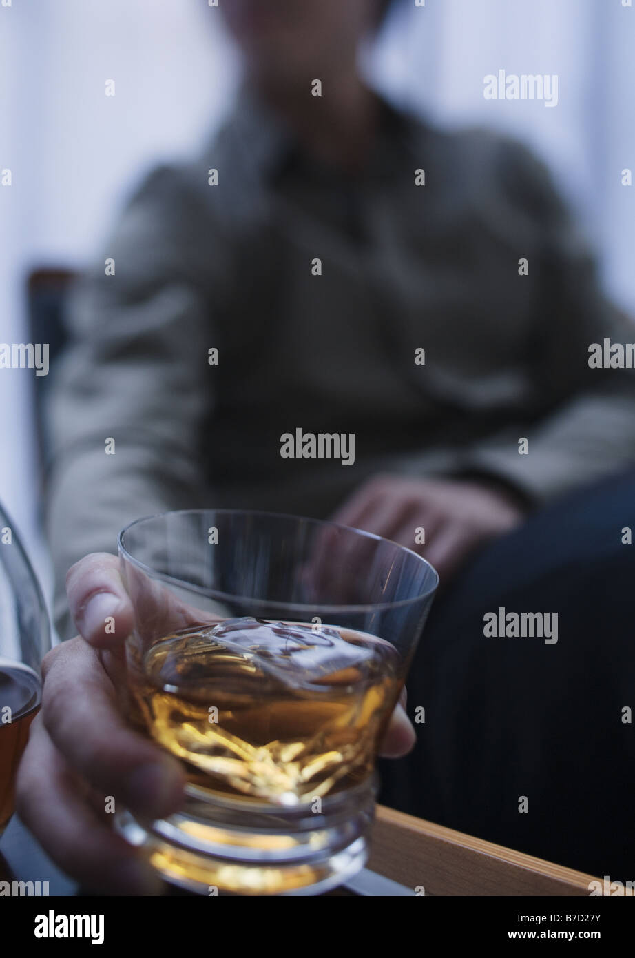 Man drinking brandy Stock Photo, Royalty Free Image 21800127 Alamy